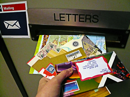 sending mail after "Mail Art 101" at SFCB...